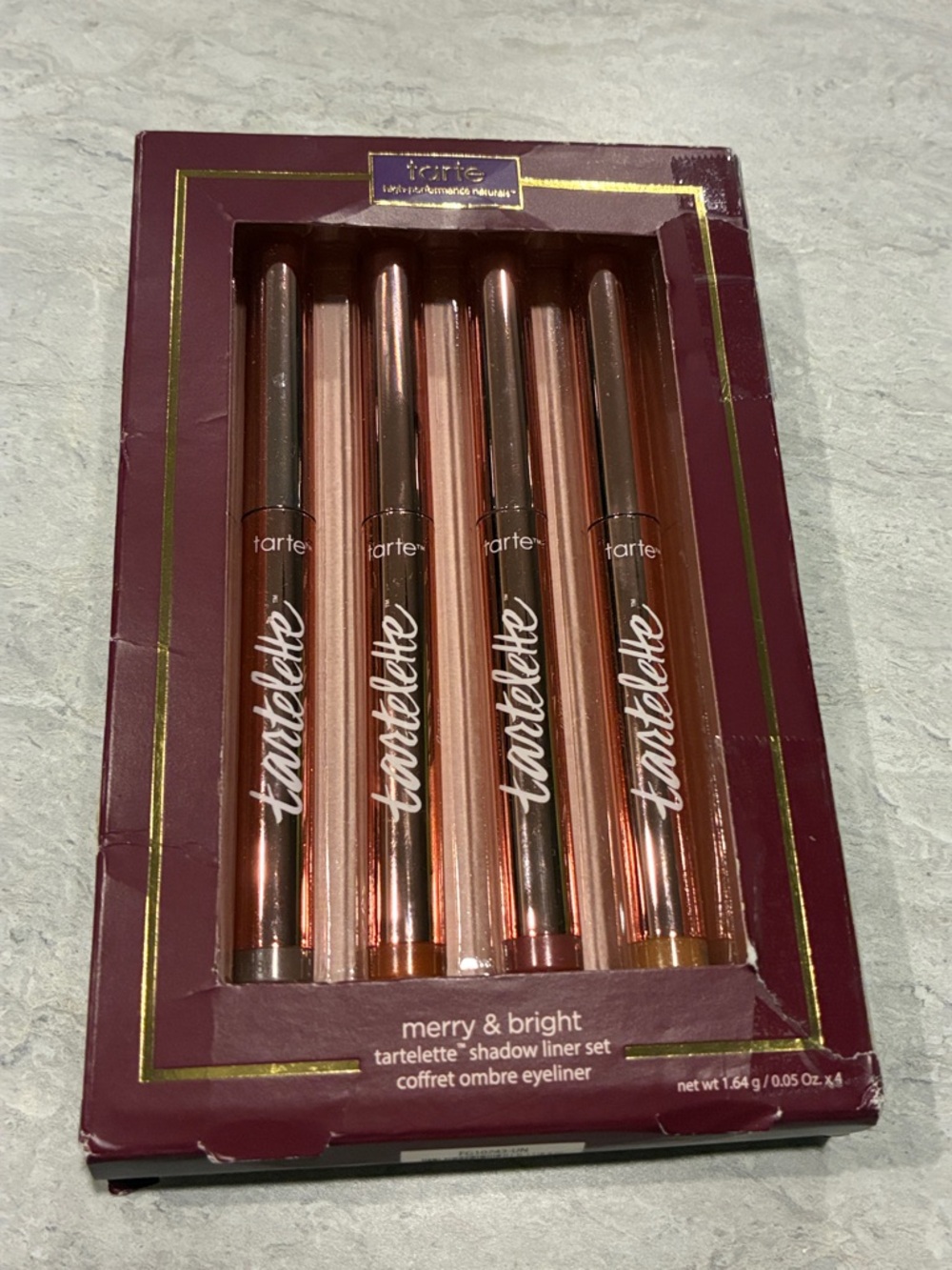 tarte Metallic Rose Gold & Warm Bronze Shadow Liner Set